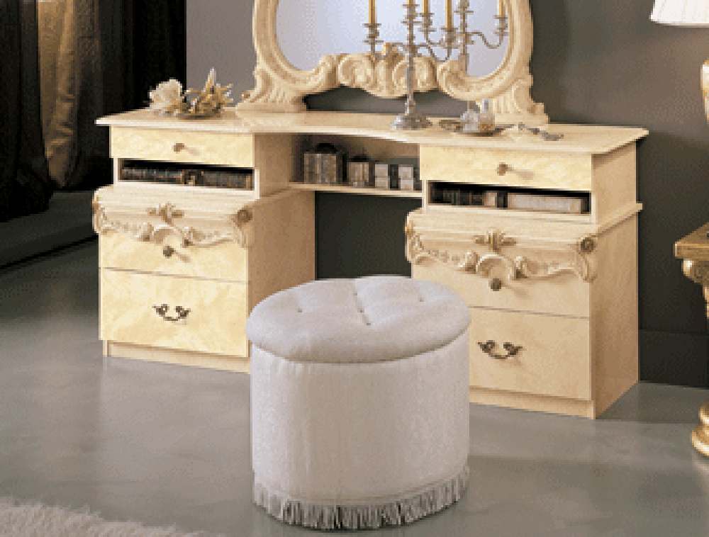 Barocco Vanity Dresser In Ivory - Baroccovaniryivory | ESF | Home Elegance USA