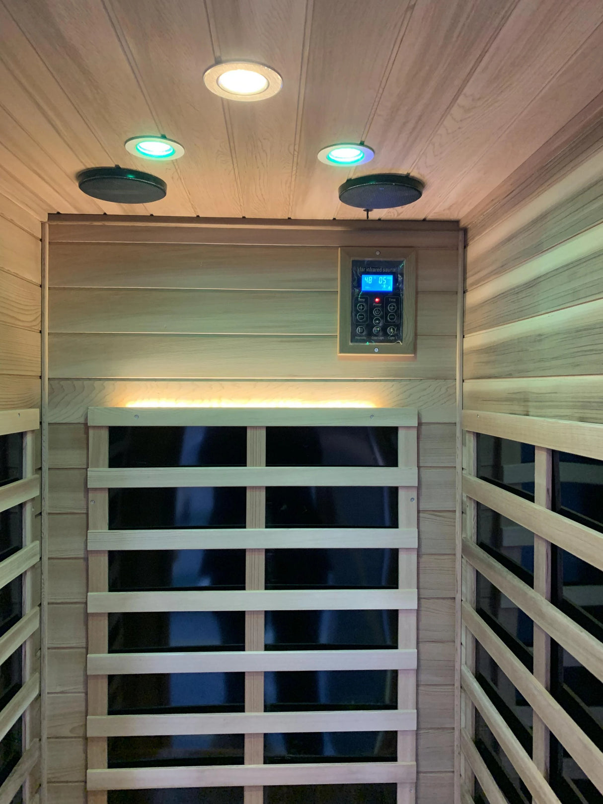 Red Cedar 1-Person Infrared Sauna – Indoor & Outdoor Wooden Home Sauna - sold by Home Elegance USA