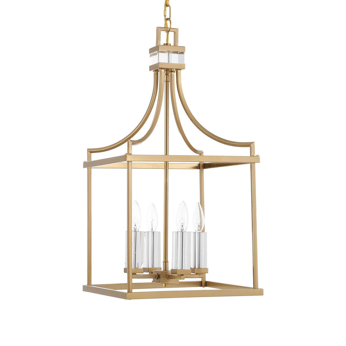 Montreal 4 Light Brass Lantern Pendant - Gold by Uttermost - View 5
