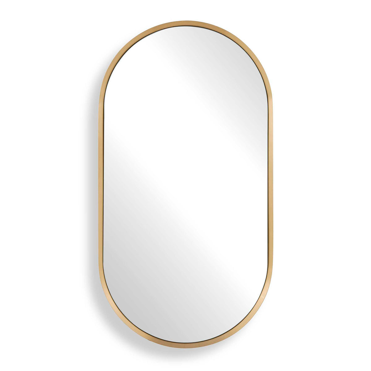 Torrado Oval Mirror Brass - Gold by Uttermost - View 1