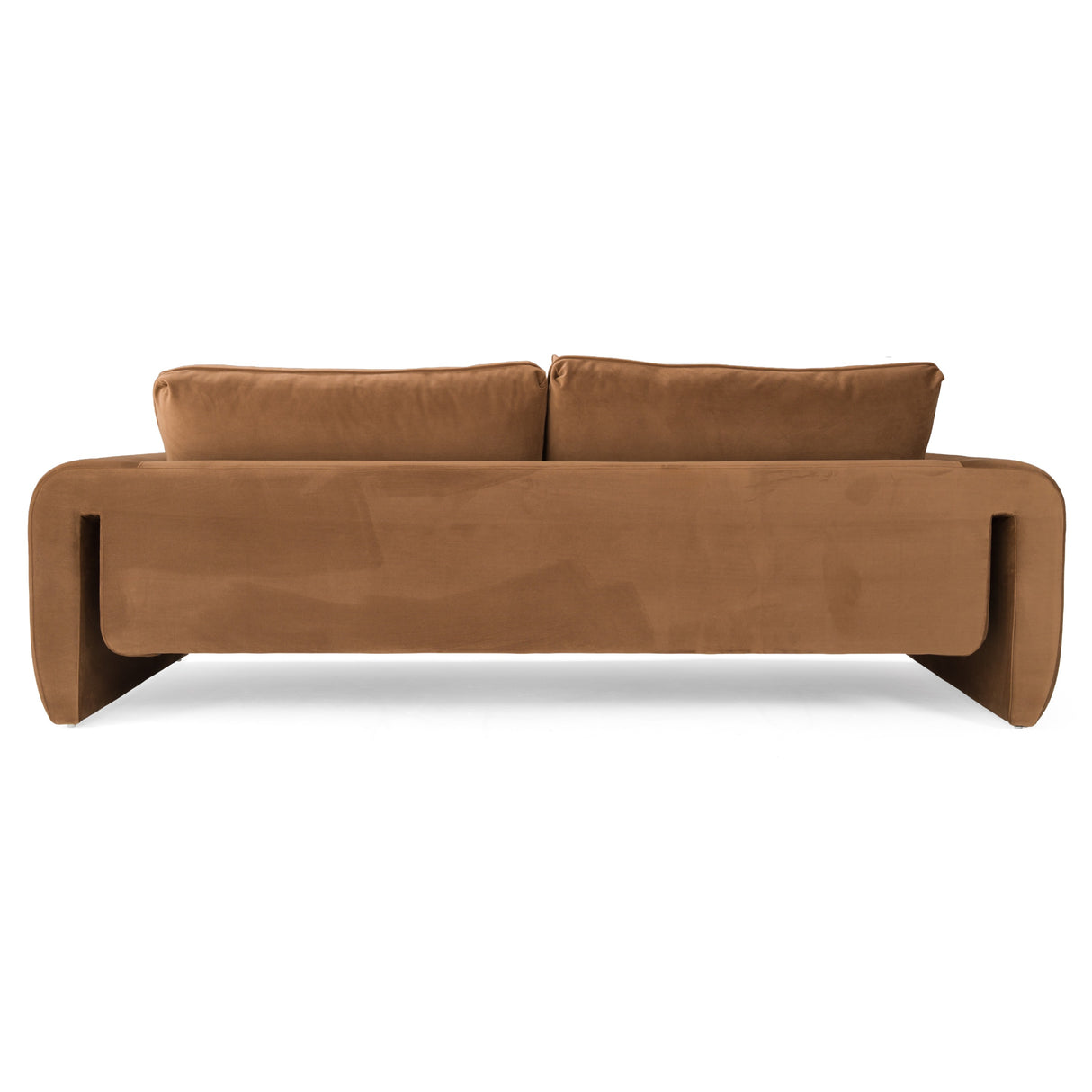Bentley - Modern Brown Velvet Sofa - View Image 1