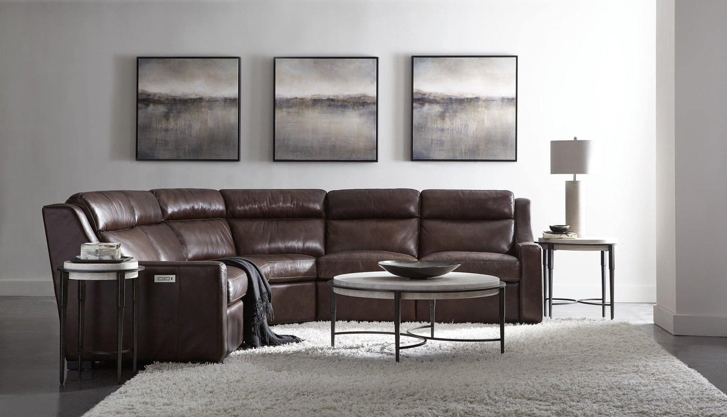 Barclay Metal Round Drink Table | Bernhardt | Home Elegance USA
