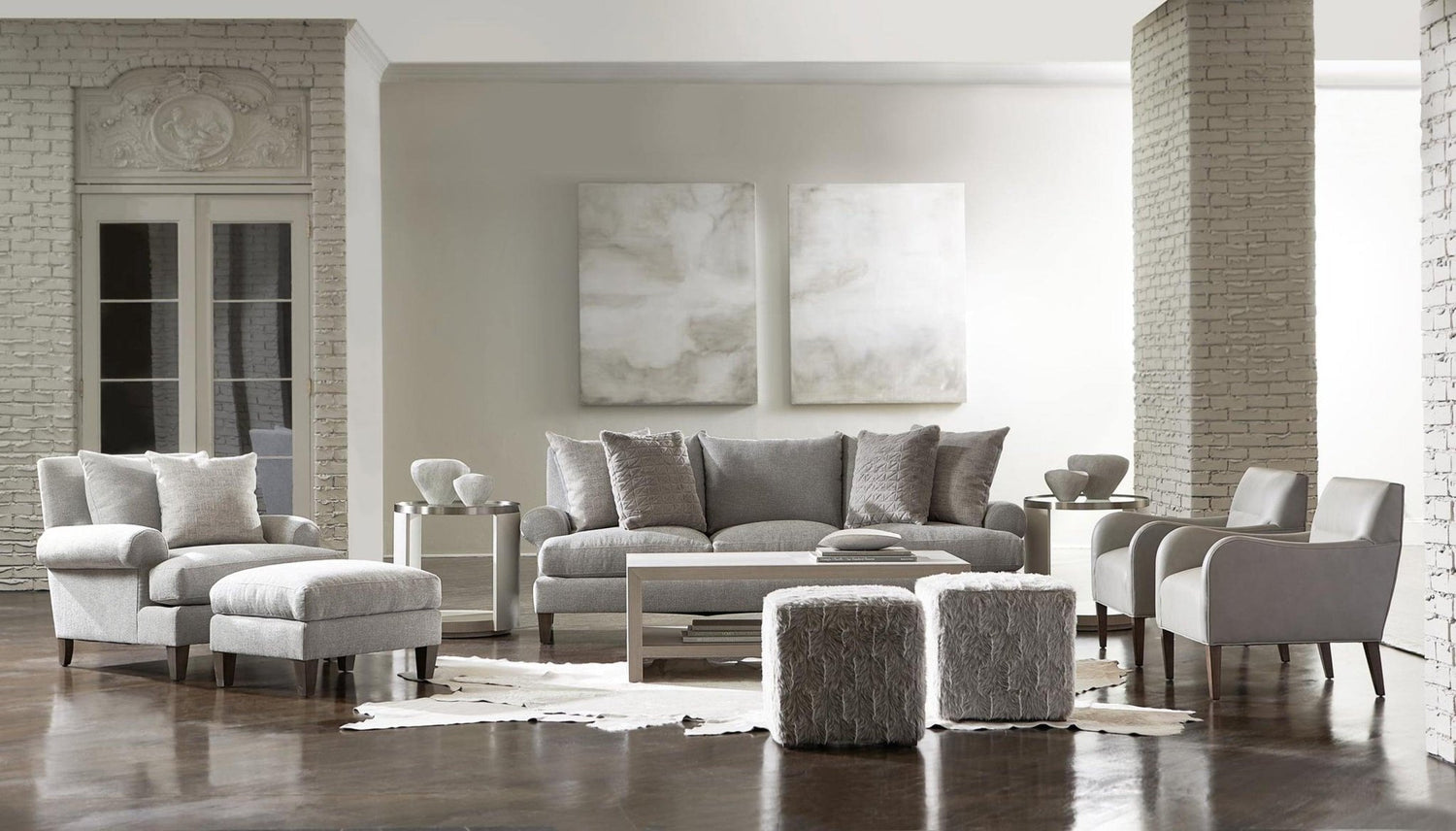 Casale Ottoman | Bernhardt | Home Elegance USA