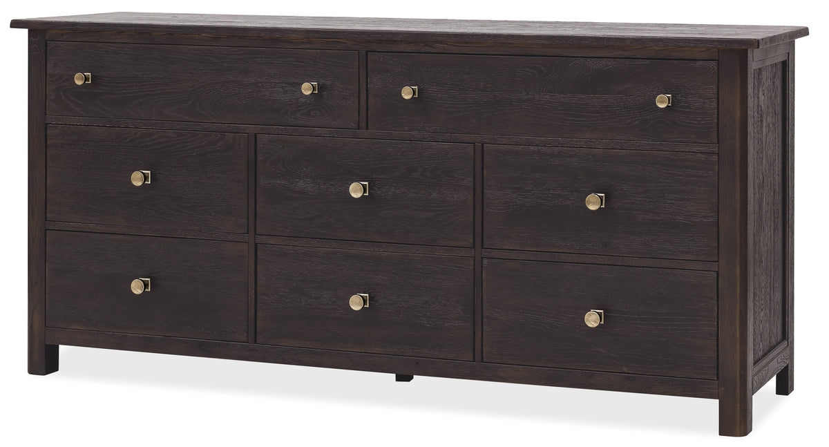 Driftwood Eight-Drawer Dresser Burnt Timber - Black by Hooker Furniture - View 2