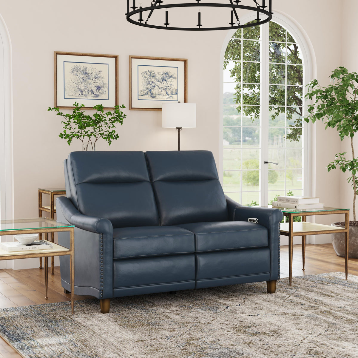 Elizabeth Power Reclining Loveseat With Power Headrest - Sea | Flexsteel