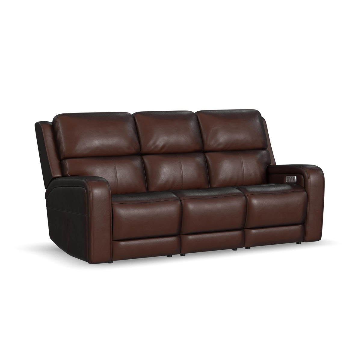 Oasis Power Reclining Sofa With Power Headrests, Lumbar, Heat & Massage - Truffle | Flexsteel