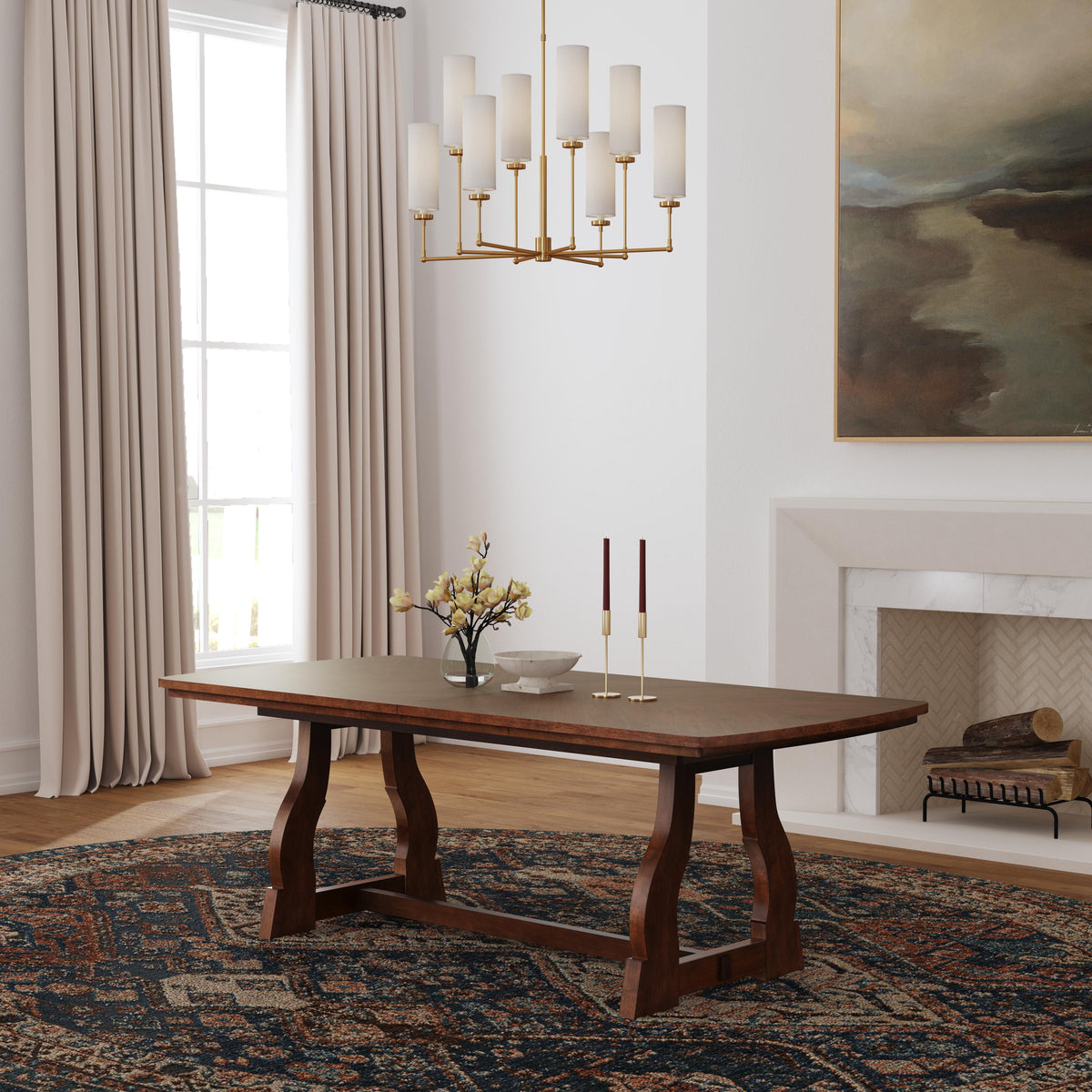 Bellevue Rectangular Dining Table - Whiskey Brown | Flexsteel