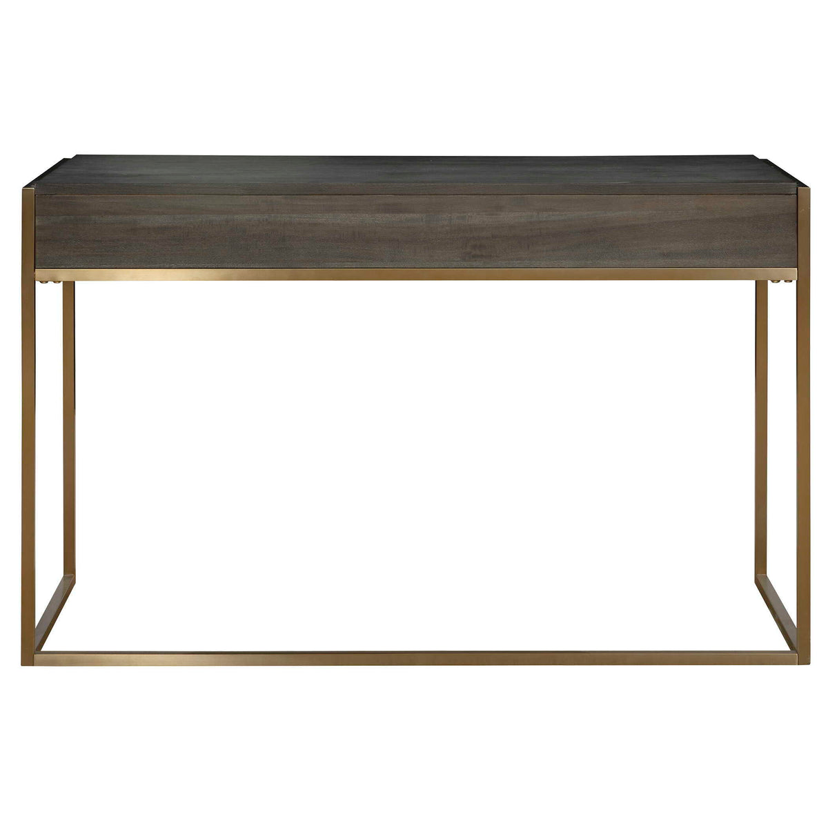 Taja Modern Writing Desk - Dark Gray / Dark Brown by Uttermost - View 6