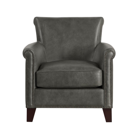 Comfortable Braintree gray accent chair