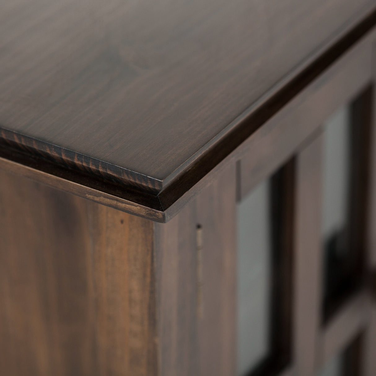 Artisan 72 inch Wide Solid Wood TV Stand in Natural Aged Brown For TVs up to 80 inches - sold by Home Elegance USA