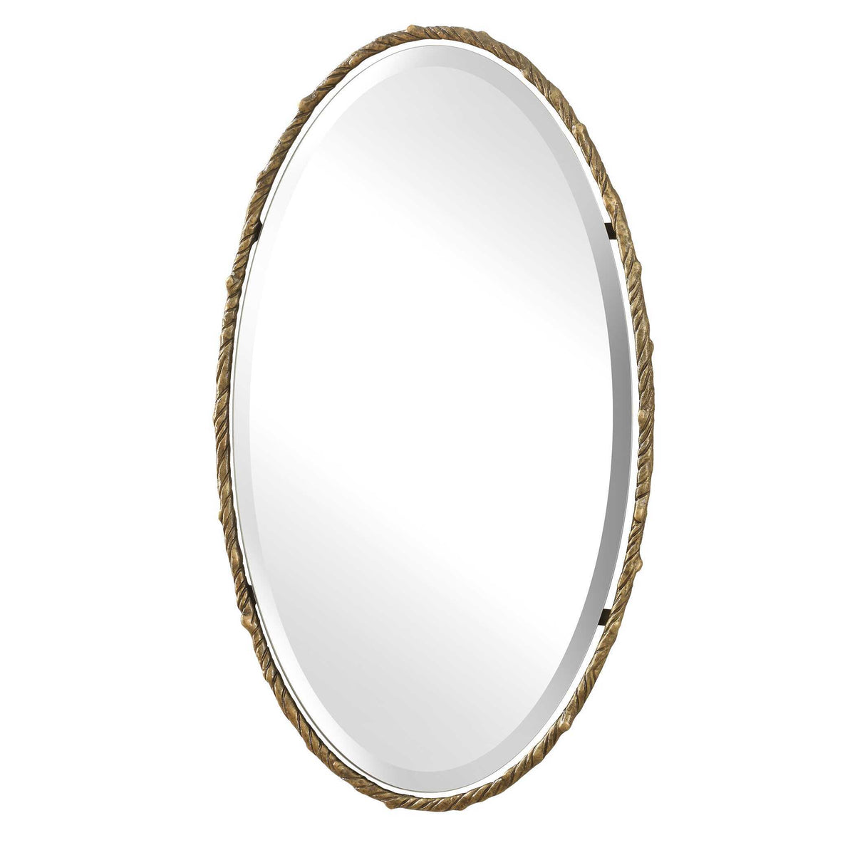 Twisted Branch Oval Mirror - Gold by Uttermost - View 4
