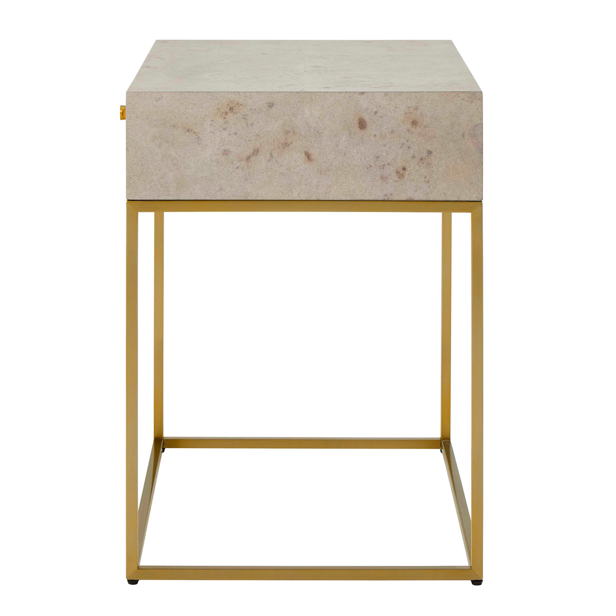 Pembrook Side Table Light Washed / Brass - Beige / Gold by Uttermost - View 4