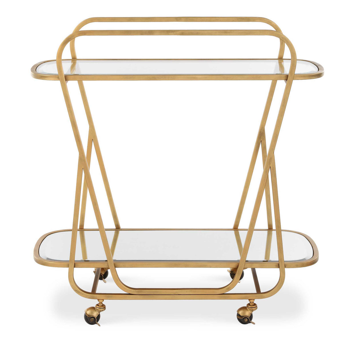Swain Brass Serving Cart - Bronze by Uttermost - View 1