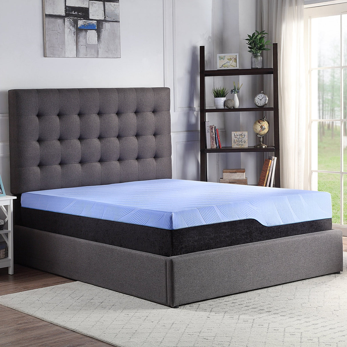 Refresh 12 inch Hybrid Cooling Fast Responding Latex Foam and Coil Adult Mattress, Queen Size