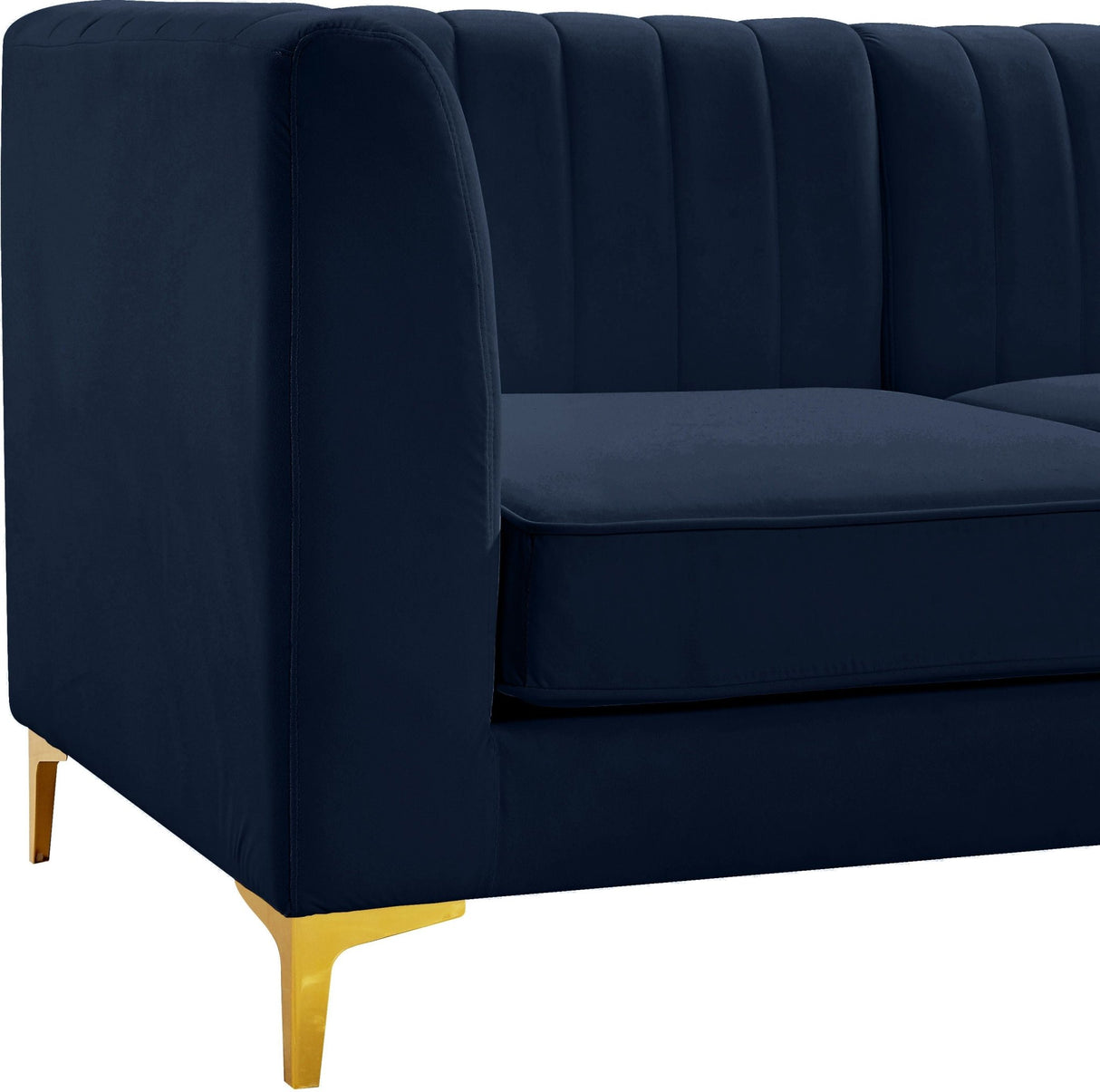 Alina - Modular Sectional 5 Piece - Navy | Home Elegance USA