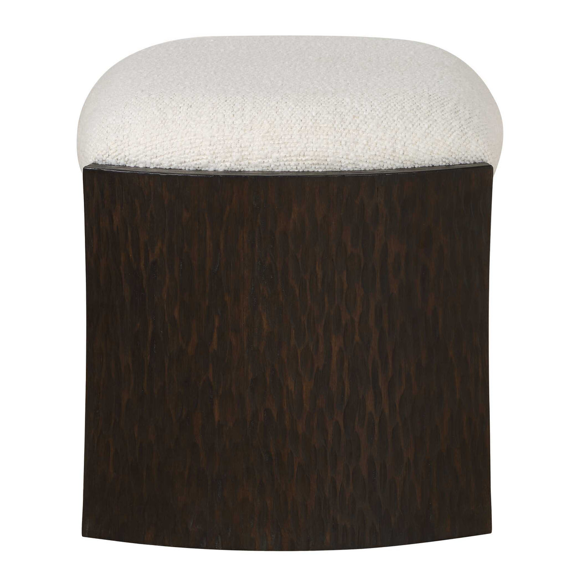 Port Small Bench Walnut / White - White / Dark Brown by Uttermost - View 5