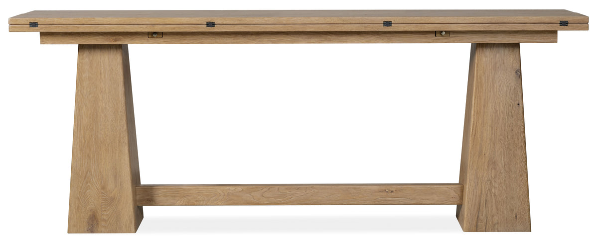 Driftwood Flip-Top Console Table Buckboard - Light Brown by Hooker Furniture - View 3
