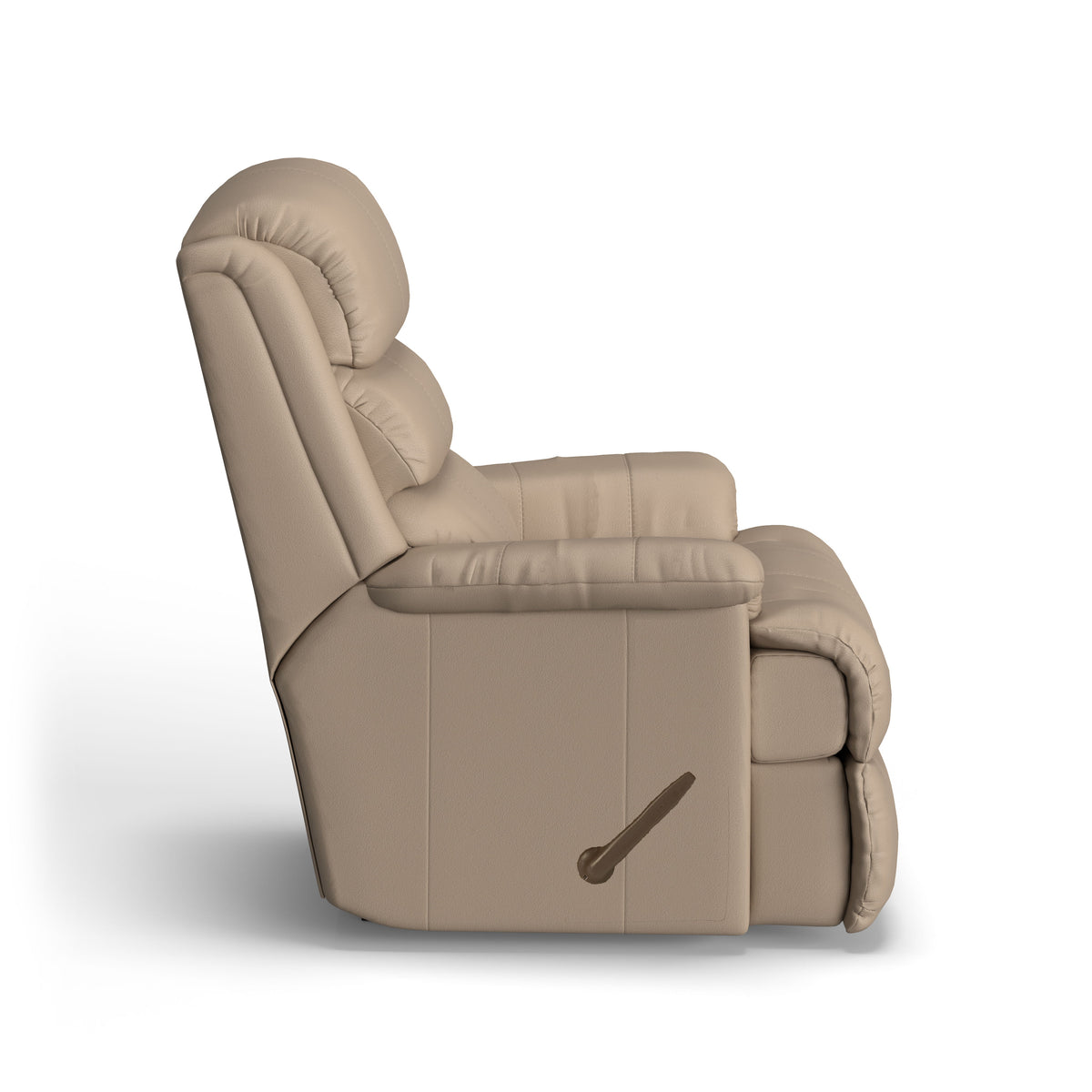 Yukon Transitional Leather Rocking Recliner | Flexsteel