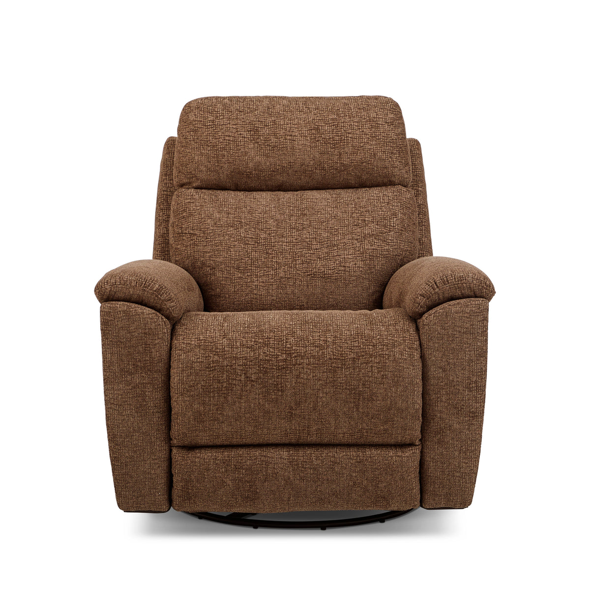 Refined Transitional Fabric Power Swivel Gliding Recliner With Power Headrest & Lumbar | Flexsteel