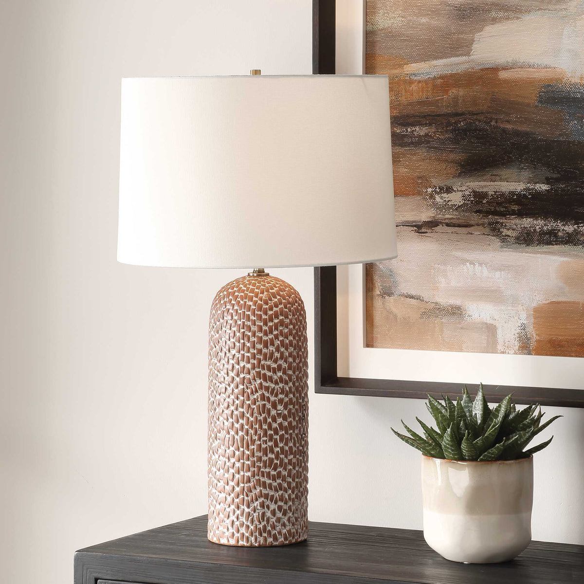Maclura Brown Table Lamp - Light Brown by Uttermost - View 2