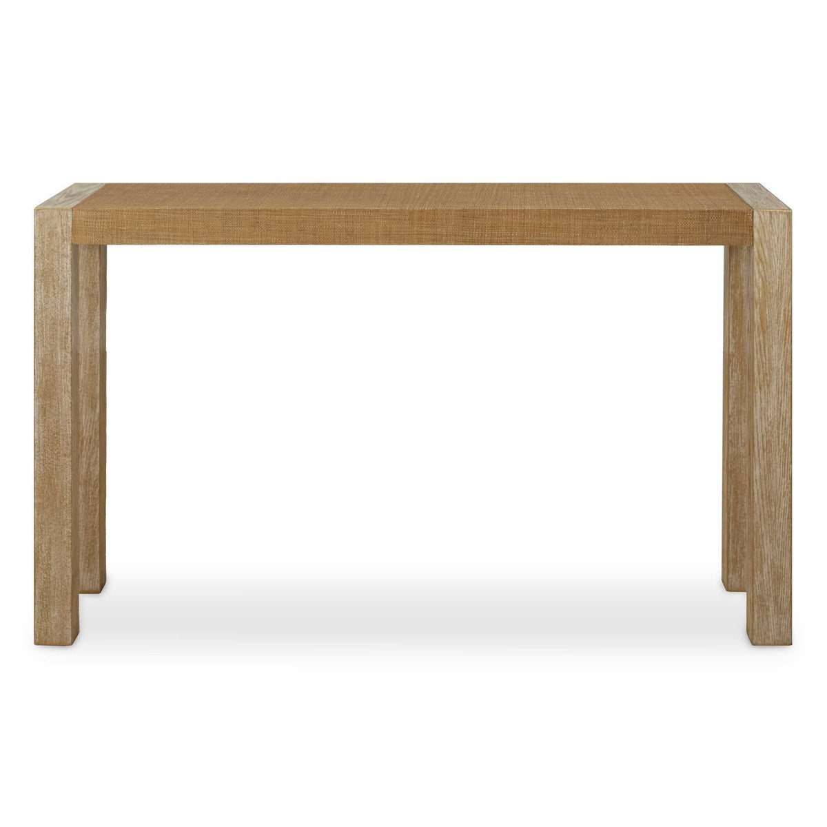 Bentley Grasscloth Console Table - Light Brown by Uttermost - View 1