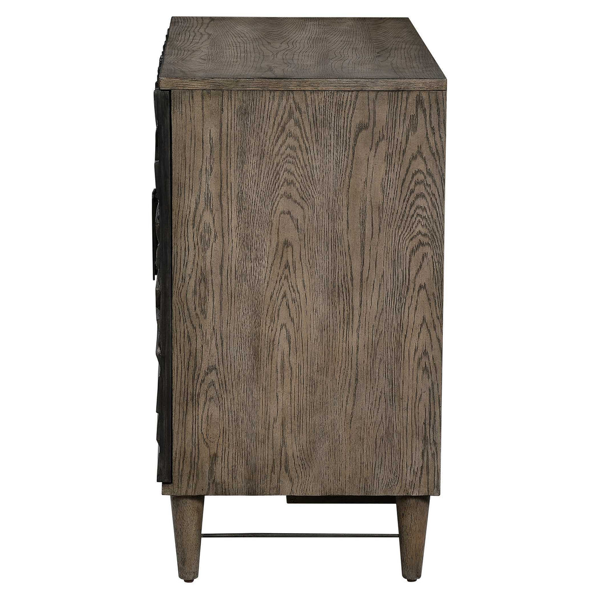 Shield Oak 2 Door Cabinet - Dark Gray by Uttermost - View 6