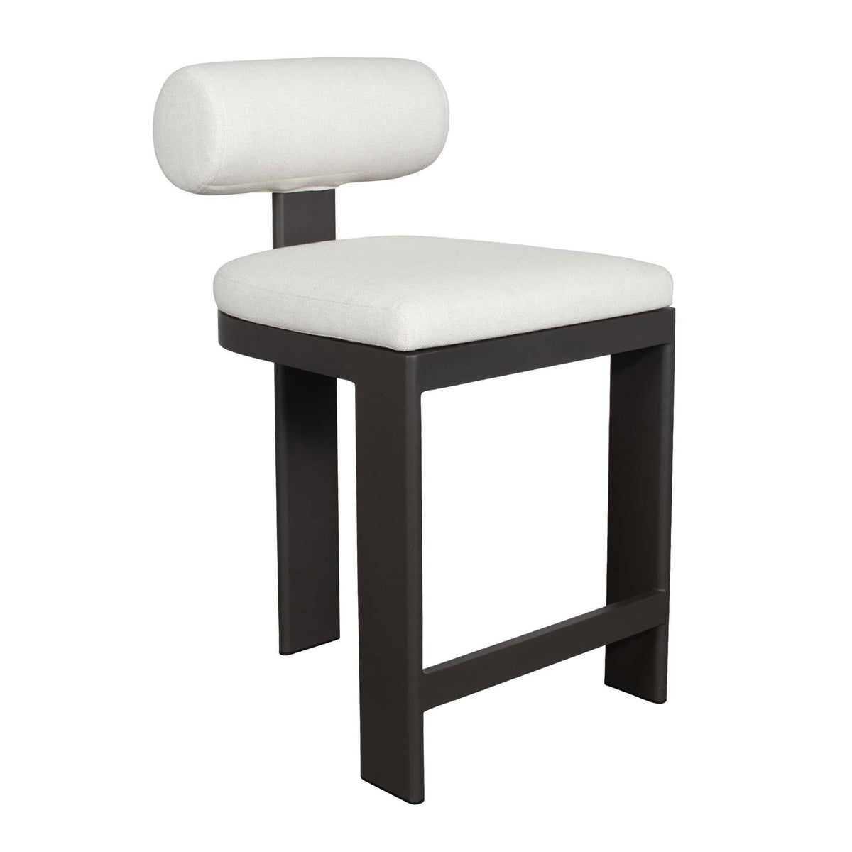 Bolster Back Outdoor Counter Stool - White by Uttermost - View 3