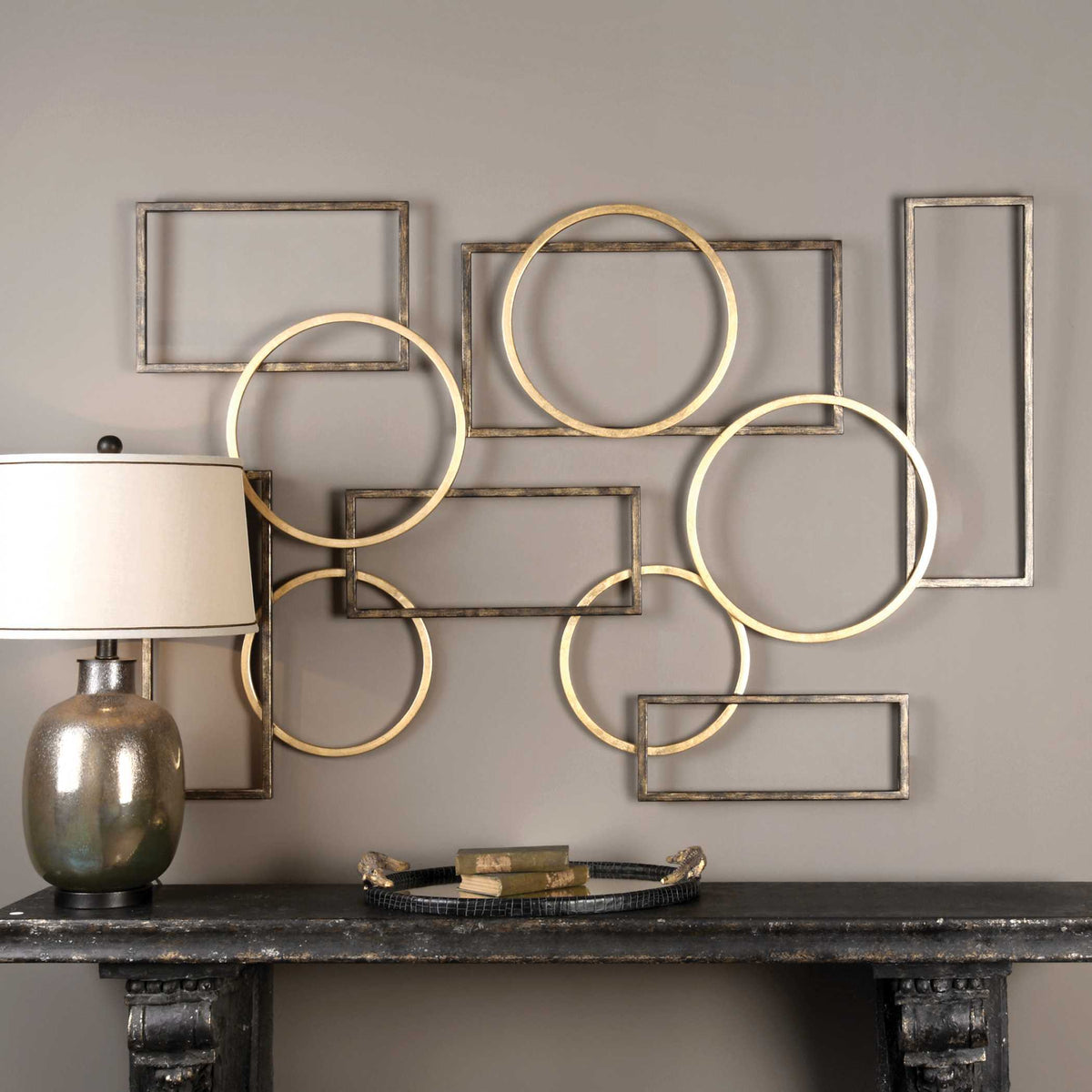 Elias Wall Art Bronze And Gold - Bronze / Gold by Uttermost - View 2