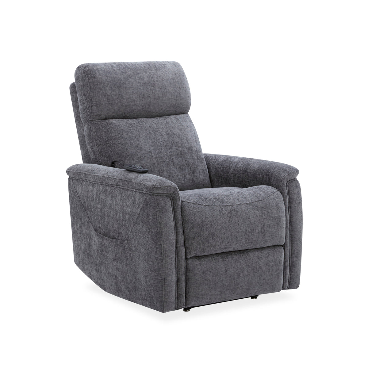 Luma Petite Power Lift Recliner With Power Headrest, Lumbar, Heat & Massage - Dark Gray | Flexsteel