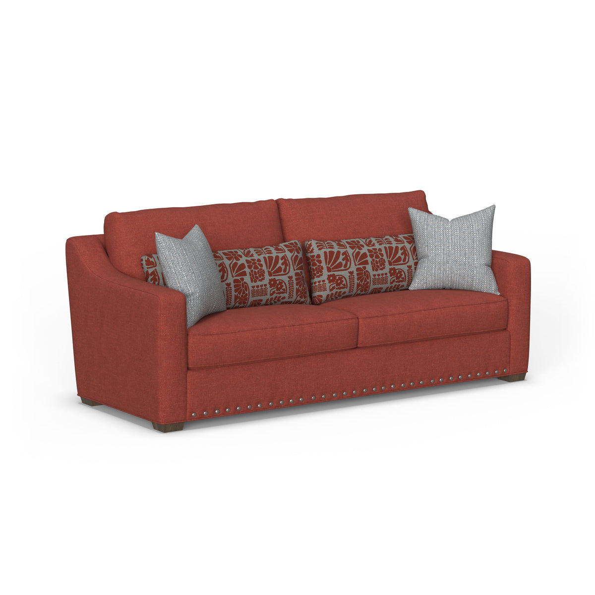 Milo Fabric Two-Cushion Sofa With Nailhead Trim | Flexsteel