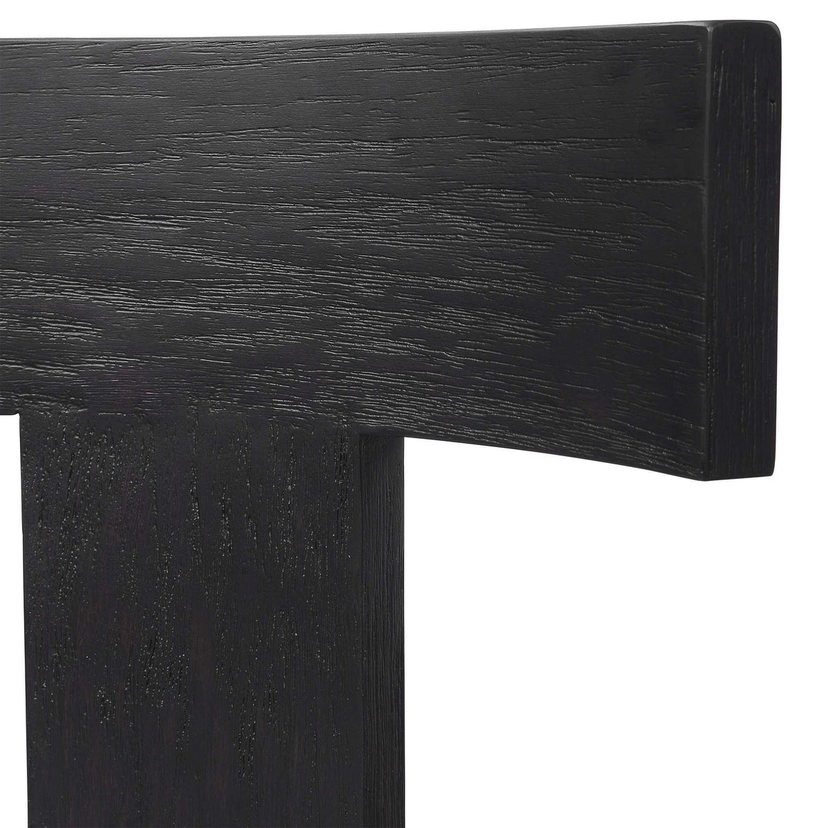 Idris Armless Chair White & Black - White / Black by Uttermost - View 8
