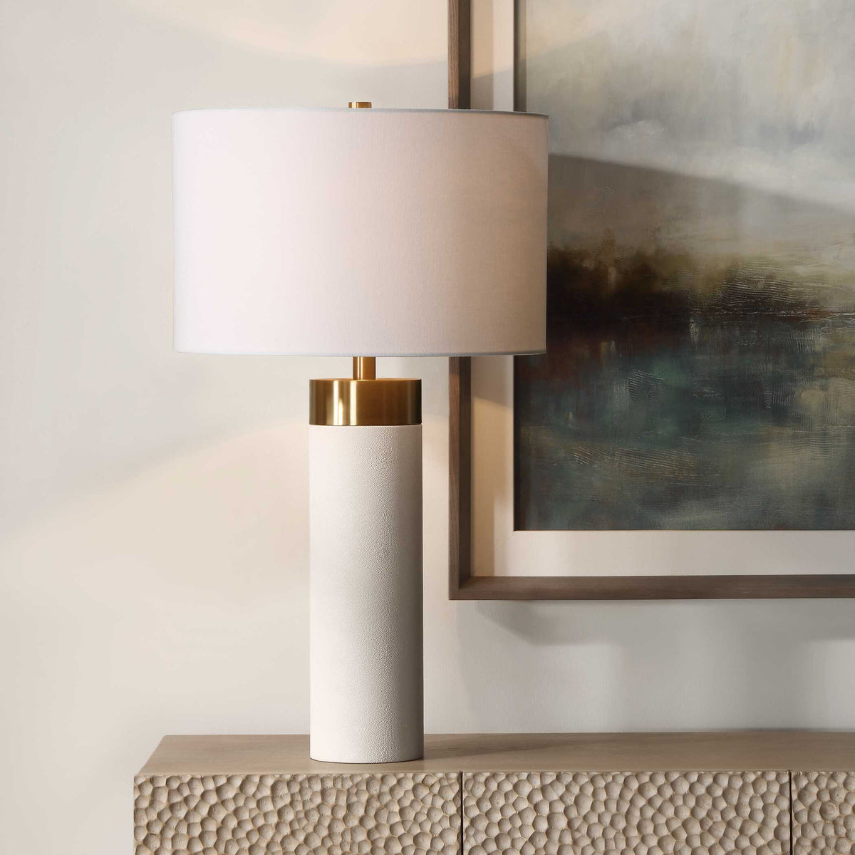 Wessex Table Lamp - White by Uttermost - View 2