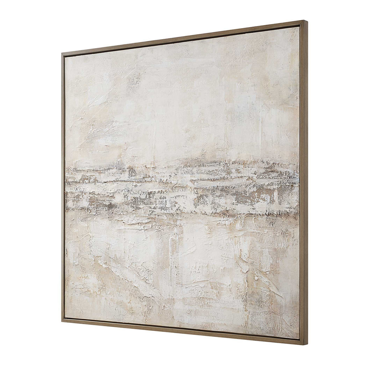 Desert Oasis Abstract Canvas Art - Gray by Uttermost - View 4