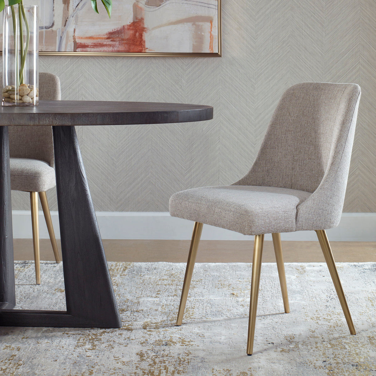 Bramwell Dining Chair - Light Gray by Uttermost - View 2