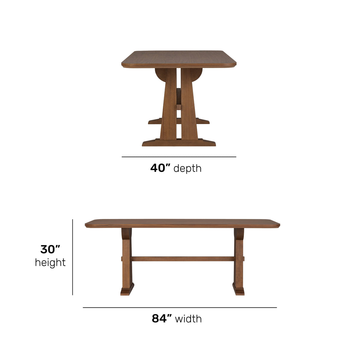 Lincoln Rectangular Dining Table - Warm Walnut | Flexsteel
