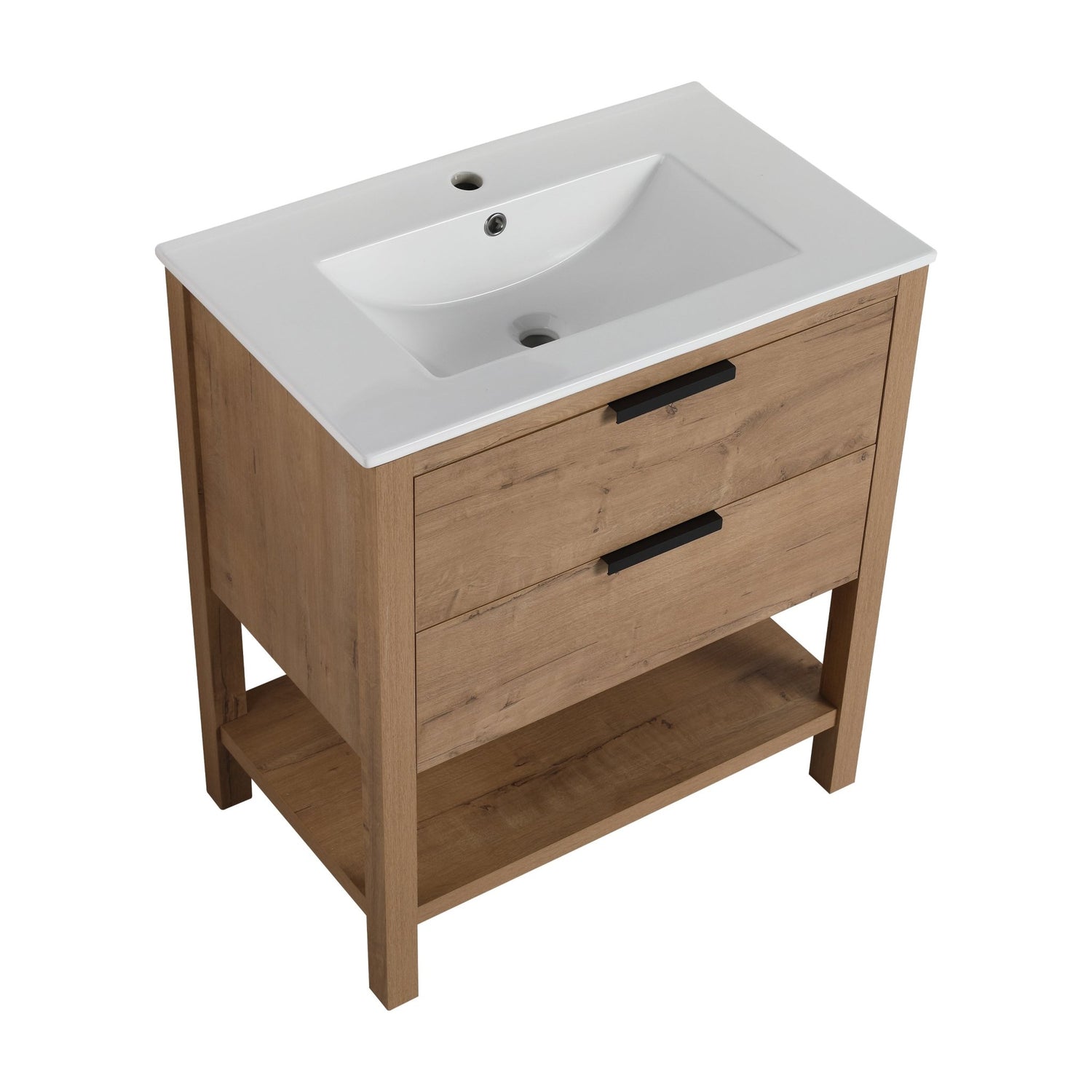 30 Inch Bathroom Vanity Plywood With 2 Drawers | Home Elegance USA