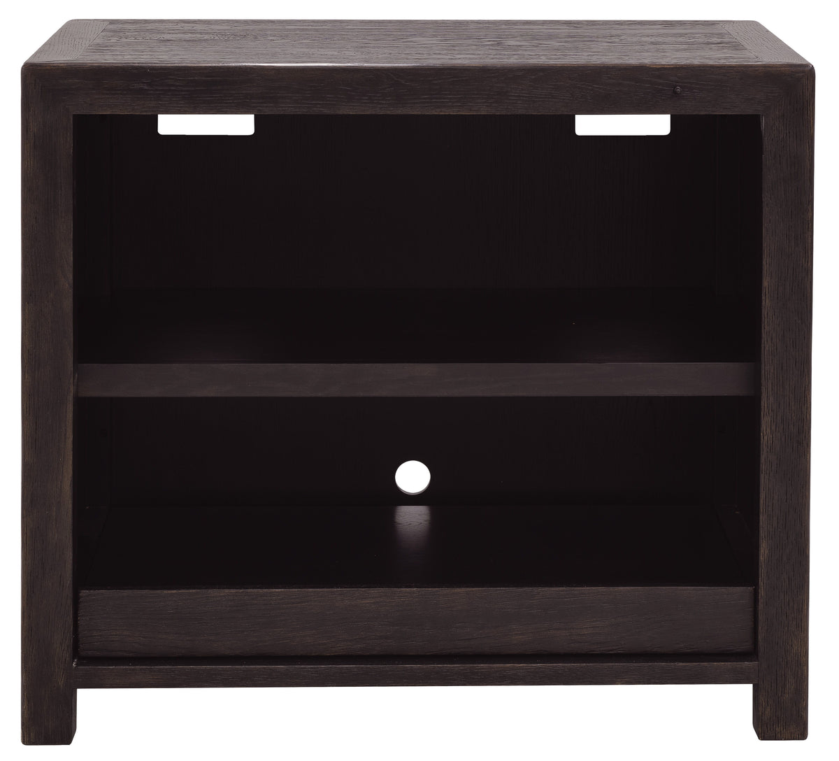 Driftwood Open Shelf Cabinet Burnt Timber - Dark Brown by Hooker Furniture - View 2