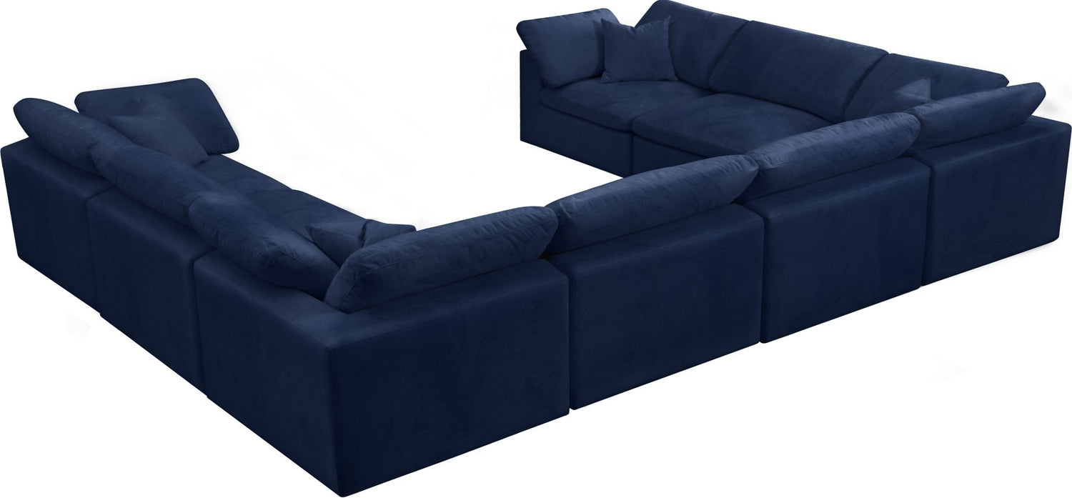 Cozy - Modular Sectional Cloud - Navy | Home Elegance USA