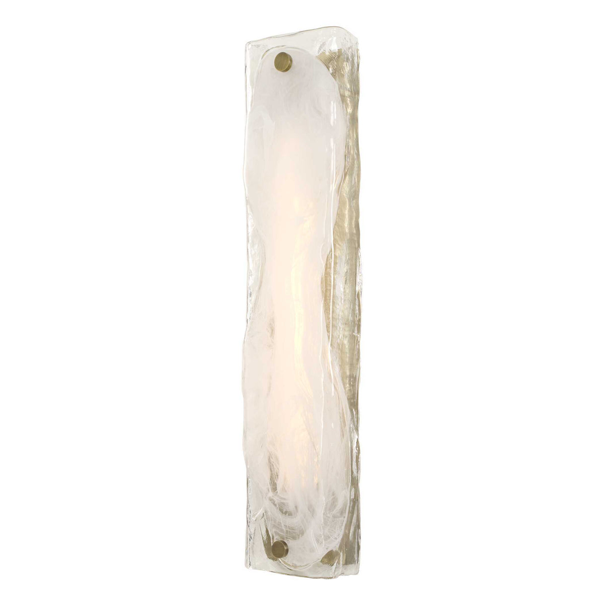 Taffy 1 Light LED Swirl Glass Sconce - White by Uttermost - View 5
