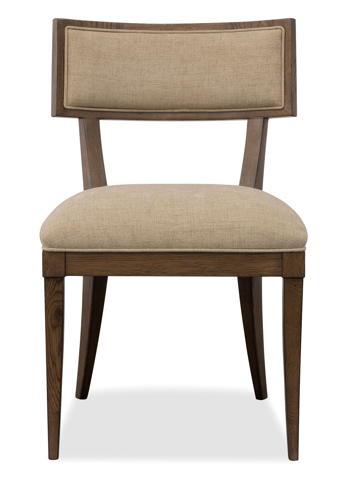 Cashiers Klismos Fabric Chair (Set of 2) Chestnut / Willarae Cashew - Dark Brown / Beige by Hooker Furniture - View 3