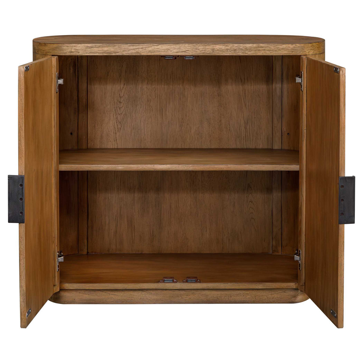 Newell Wood 2 Door Cabinet Natural - Light Brown by Uttermost - View 6