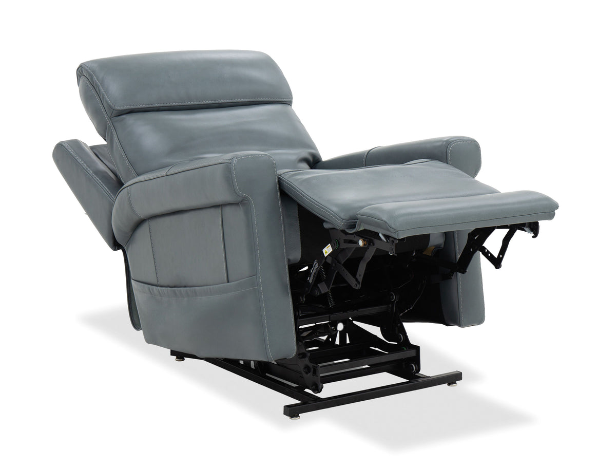 Locke Lift Chair With Power Recline, Headrest And Lumbar - Blue by Hooker Furniture - View 3
