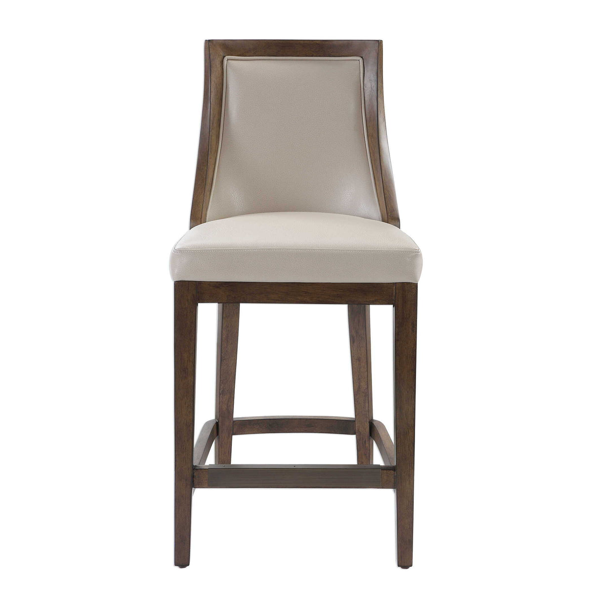 Purcell Counter Stool - Beige / Dark Brown by Uttermost - View 1