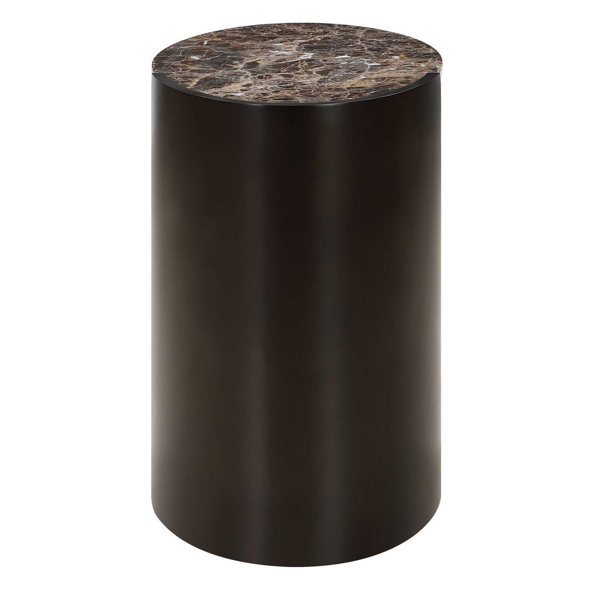 Welling Modern Metal Side Table - Black / Dark Brown by Uttermost - View 6