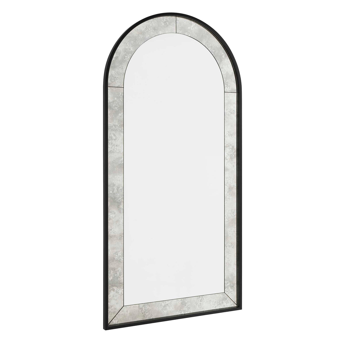 Marlowe Antique Arch Mirror - Black by Uttermost - View 4