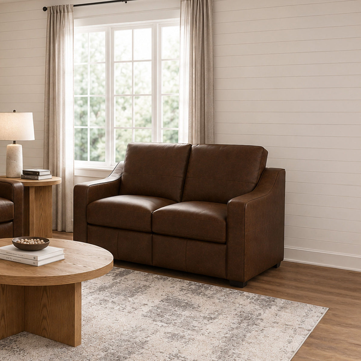 Hudson Loveseat - Brown | Flexsteel