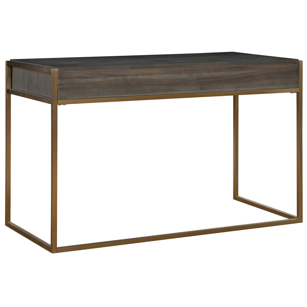 Taja Modern Writing Desk - Dark Gray / Dark Brown by Uttermost - View 5