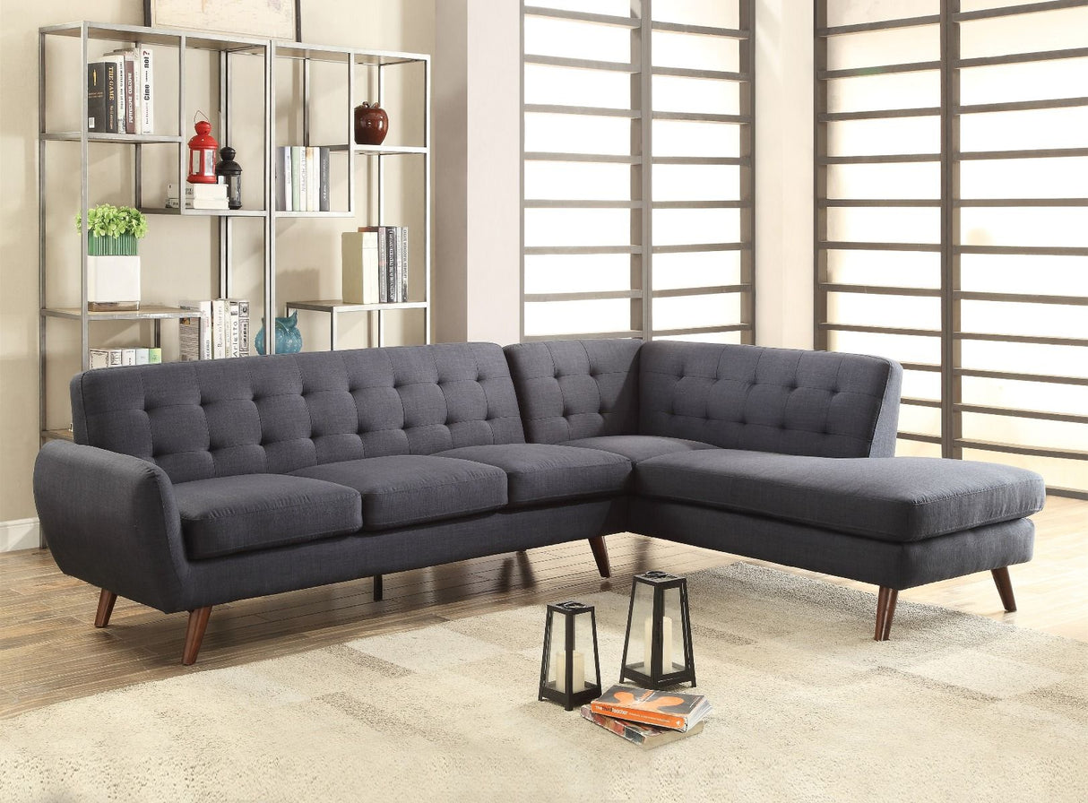 Acme - Sectional Sofa - Gray PU | Home Elegance USA
