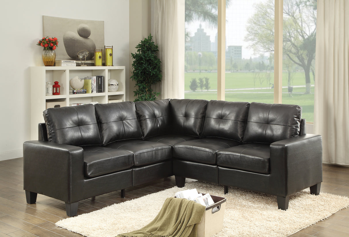 Glory Furniture - Newbury G463B-SC Sectional, BLACK