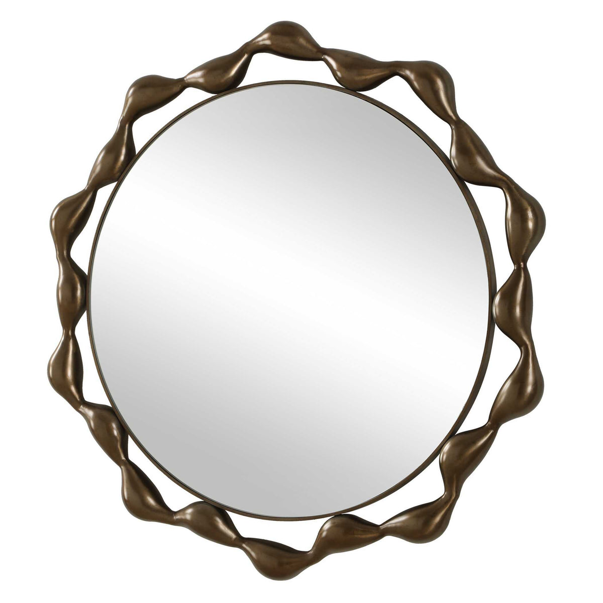 Remolino Round Mirror - Bronze by Uttermost - View 4